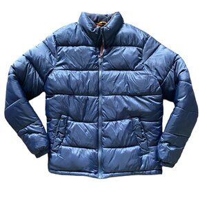 Old Navy Small Puffer Navy Mens Full Zip Inside Pocket RN 54023 Never worn